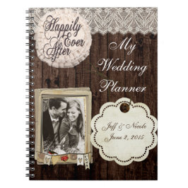 Caderno Espiral Notebook Rustic Country Wedding Planner
