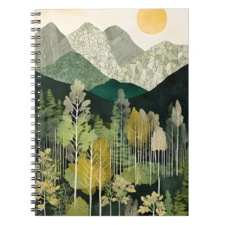 Caderno Espiral Notebook Rustic Mountain