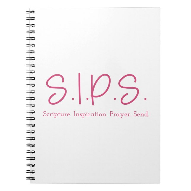 Caderno Espiral Notebook S.I.P.S. - Rosa (Frente)