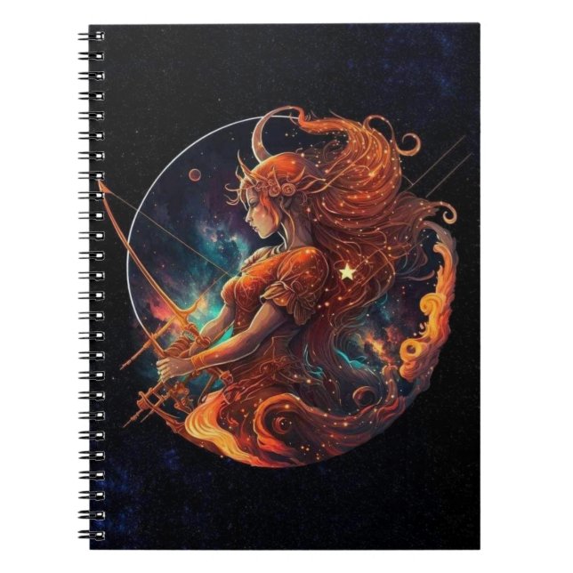 Caderno Espiral Notebook Sagitário Zodiac Espiral (Frente)