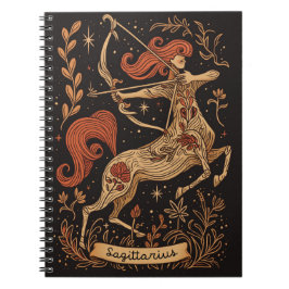 Caderno Espiral Notebook Sagittarius Celestial