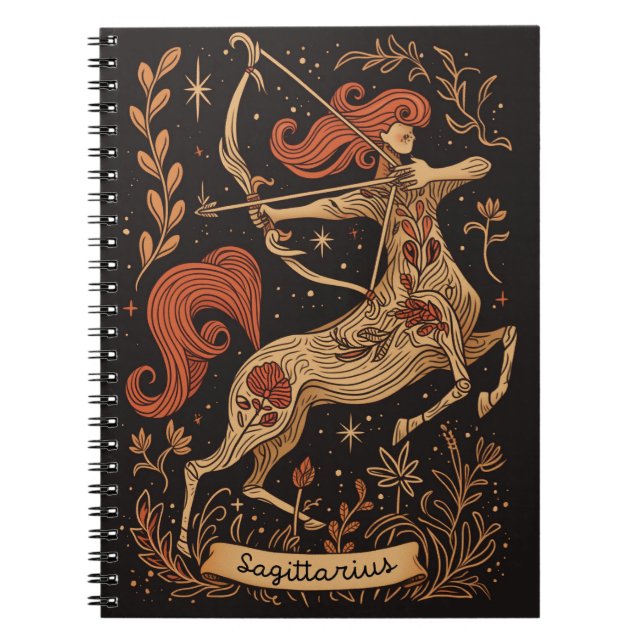 Caderno Espiral Notebook Sagittarius Celestial (Frente)
