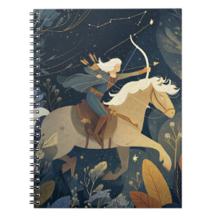 Caderno Espiral Notebook Sagittarius Zodiac Archer