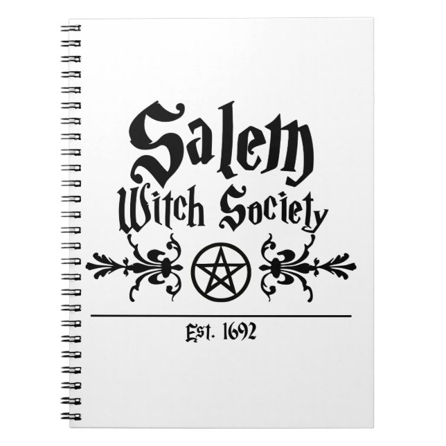 Caderno Espiral Notebook Salem Witch Society (Frente)