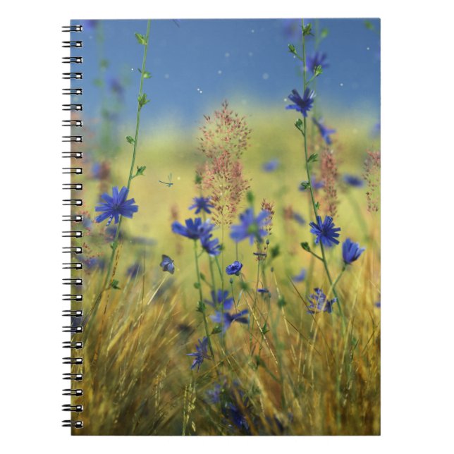 Caderno Espiral Notebook Sapphire e Dourado (Frente)
