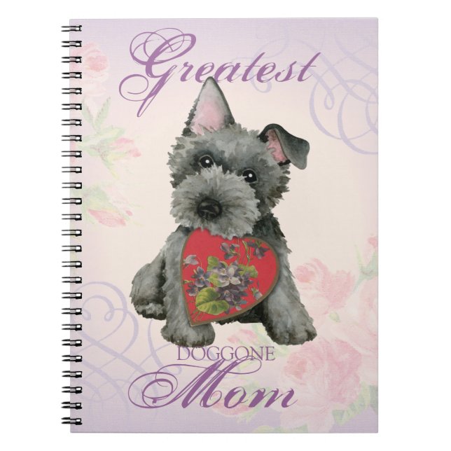 Caderno Espiral Notebook Scottish Terrier Heart (Frente)