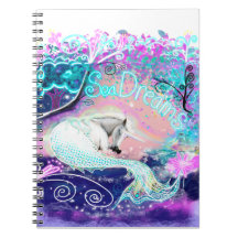 Notebook Sea Dreams Unicorn Art