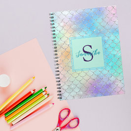 Caderno Espiral Notebook Sereid Modern Nome Bonito Inicial