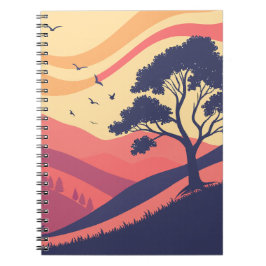 Caderno Espiral Notebook Serene Sunset