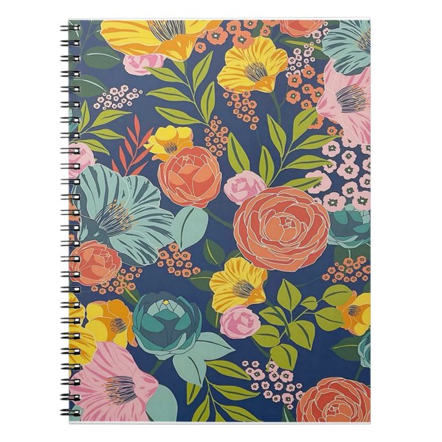 Caderno Espiral Notebook Siderúrgico Mill & Co Cute Floral Mini Es (Frente)