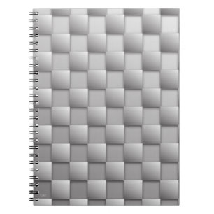 Caderno Espiral Notebook Silver Checkers