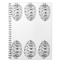 Notebook Silver Pinecones