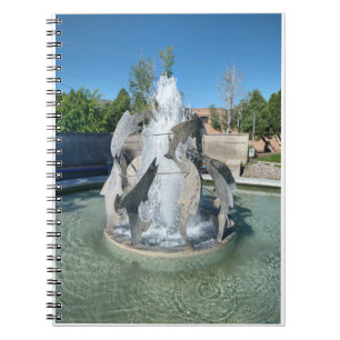 Caderno Espiral Notebook Simot Square Fountain Photo Spiral