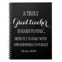 Notebook simples e limpo do professor presente pre