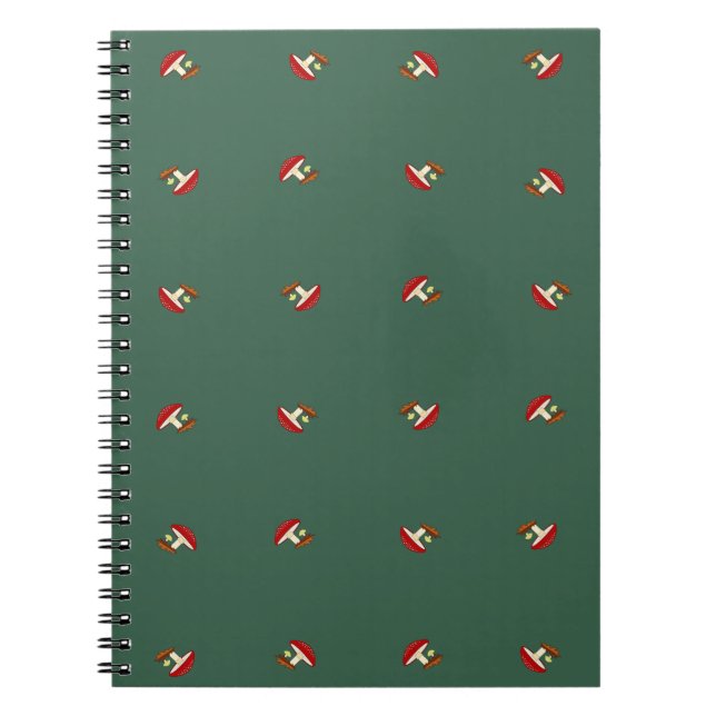 Caderno Espiral Notebook Simples para Mushroom (Frente)
