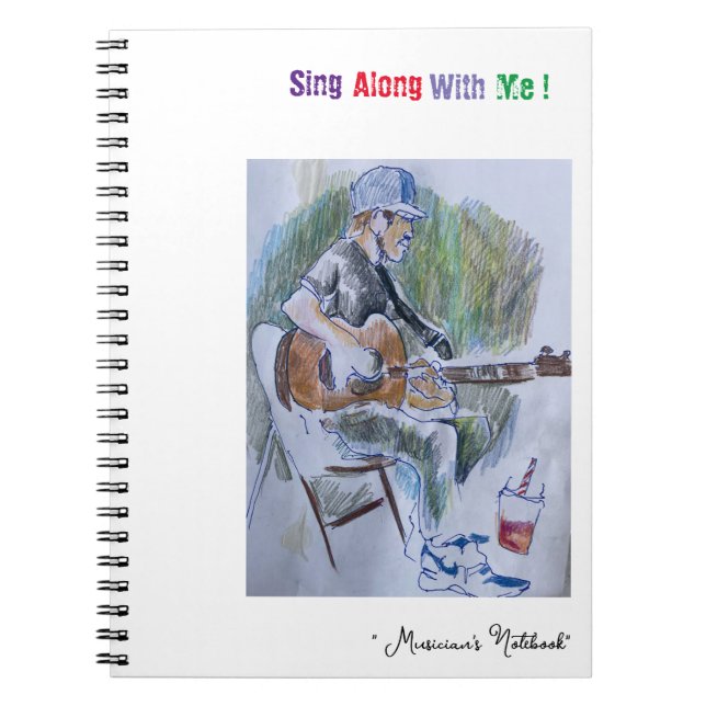 Caderno Espiral Notebook "Sing Along" (Frente)