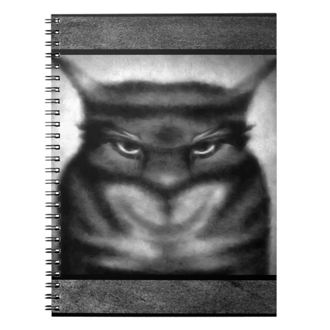 Caderno Espiral Notebook Sinister Cat (Frente)