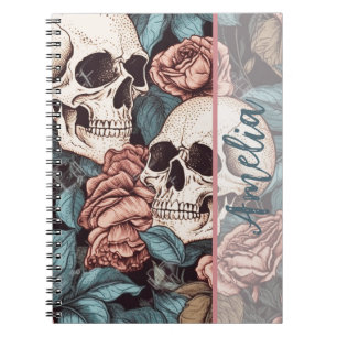 Caderno Espiral Notebook Skulls Spiral