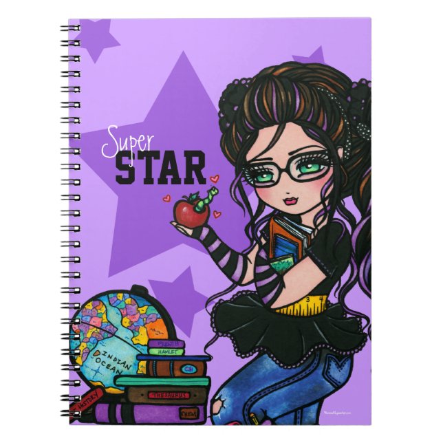 Caderno Espiral Notebook Smart School Girl (Frente)