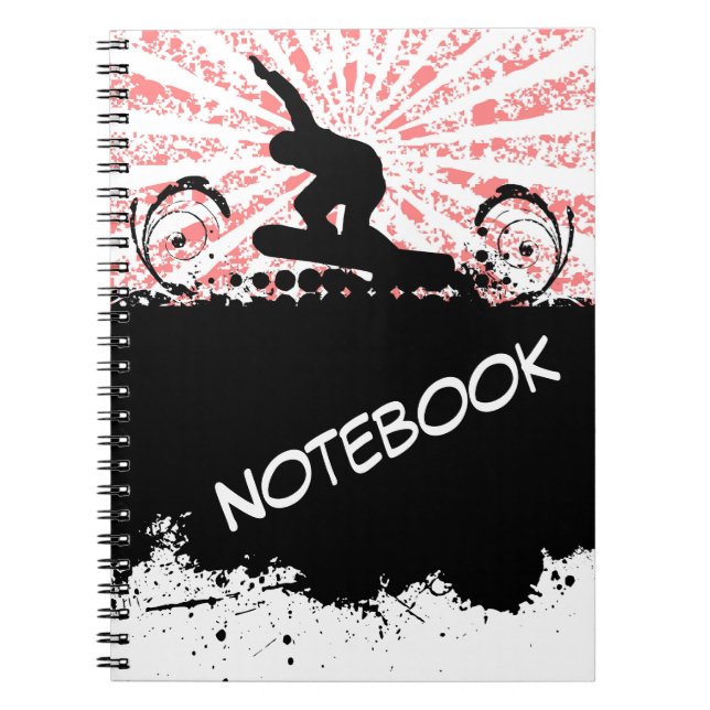 Caderno Espiral Notebook Snowboard (Frente)