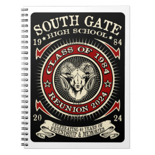 Caderno Espiral Notebook South Gate Segundo grau Rams