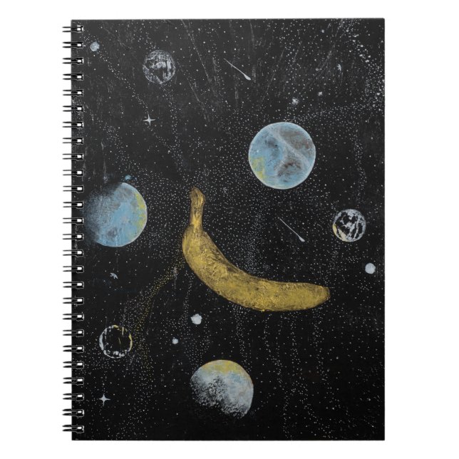 Caderno Espiral Notebook Space Banana (Frente)