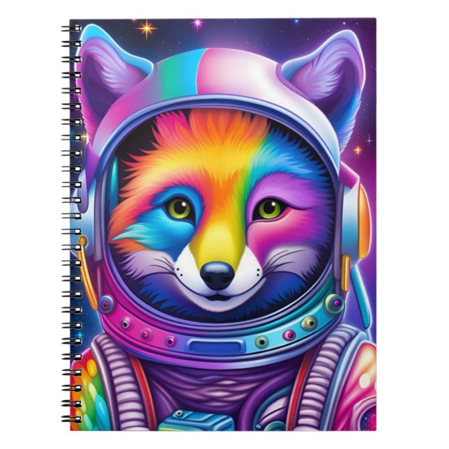 Caderno Espiral Notebook Space Fox (Frente)