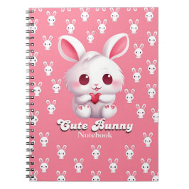 Caderno Espiral Notebook Spiral Cute Bunny