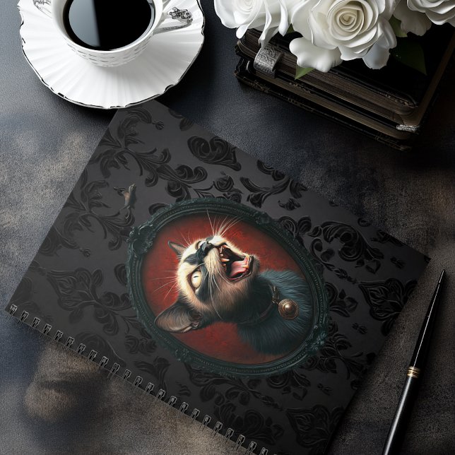 Caderno Espiral Notebook Spiral de Gato Louco (Criador carregado)