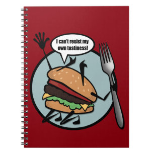 CADERNO ESPIRAL NOTEBOOK SPIRAL DO FUNNY CHEESEBURGER