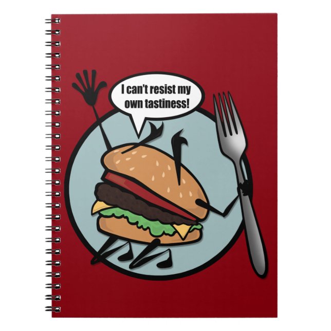 CADERNO ESPIRAL NOTEBOOK SPIRAL DO FUNNY CHEESEBURGER (Frente)
