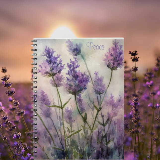 Caderno Espiral Notebook Spiral para Campos de Lavanda Tranquilos (Tranquil Lavender Fields Notebook

Designed to be your perfect, customizable writing partner)