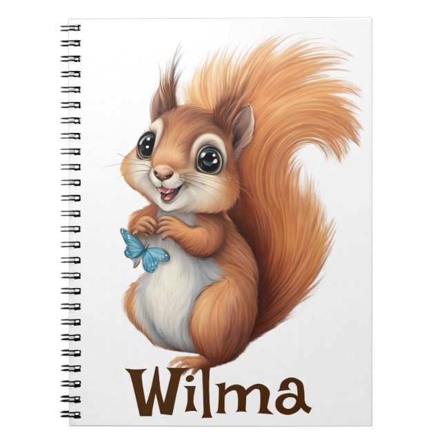 Caderno Espiral Notebook Spiral Quirrel Personalizado (Frente)