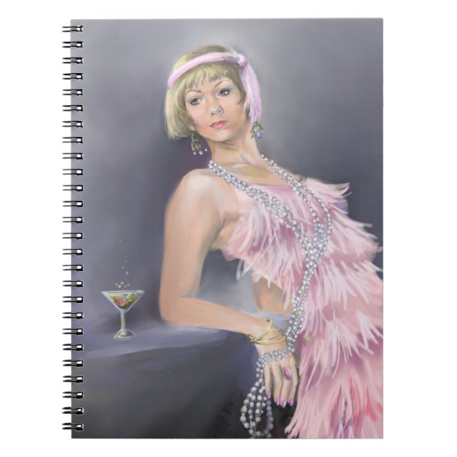 Caderno Espiral notebook springtime Flapper (Frente)