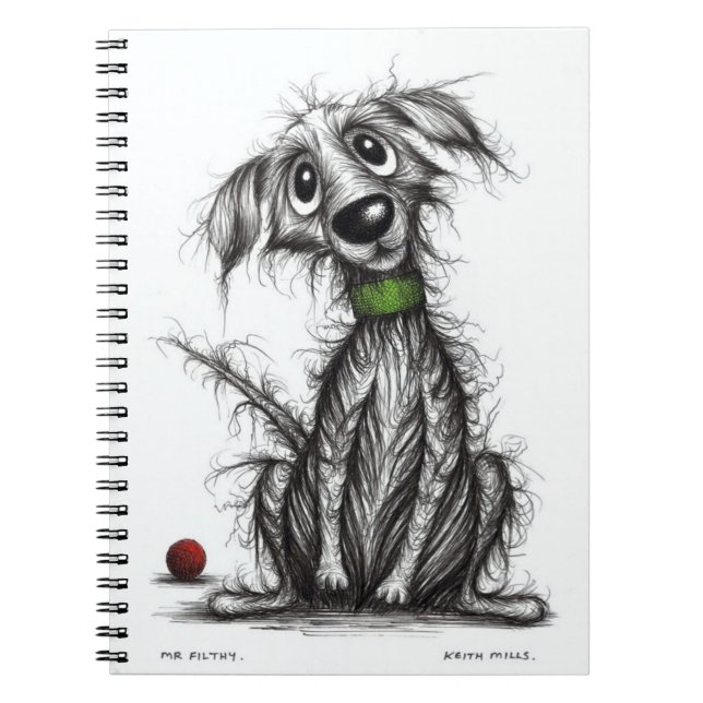 Caderno Espiral Notebook - Sr. Sujo por Keith Mills (Frente)