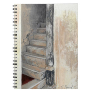 Caderno Espiral Notebook Stairway, pintura de Mandy Roeing