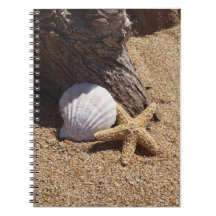Notebook Starfish e Sand Spiral