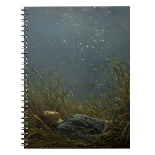 Caderno Espiral Notebook Starry Meadow Dreamer Night