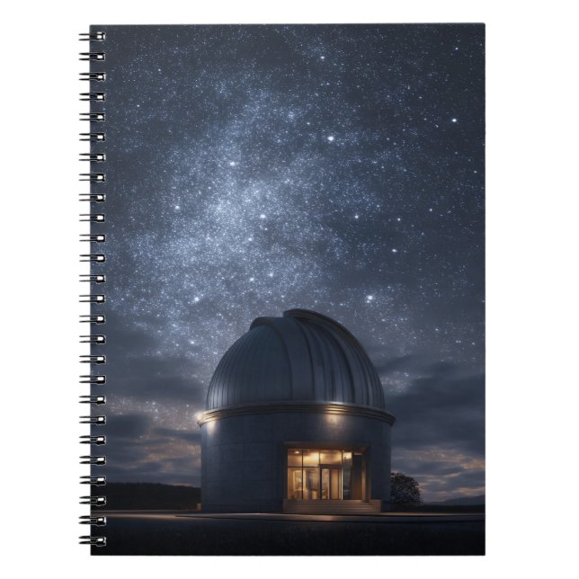 Caderno Espiral Notebook Starry Sky, Observatório Via Látea (Frente)