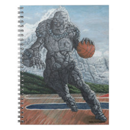 Caderno Espiral Notebook Stone Golem Jogando Basquete Gráfico