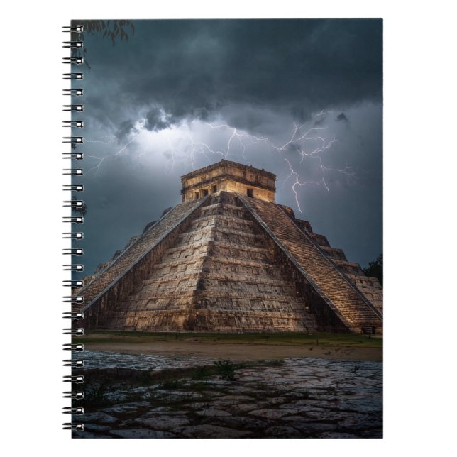 Caderno Espiral Notebook Stormlit Chichen Itza (Frente)