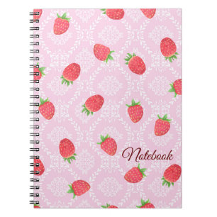 Caderno Espiral Notebook Strawberry