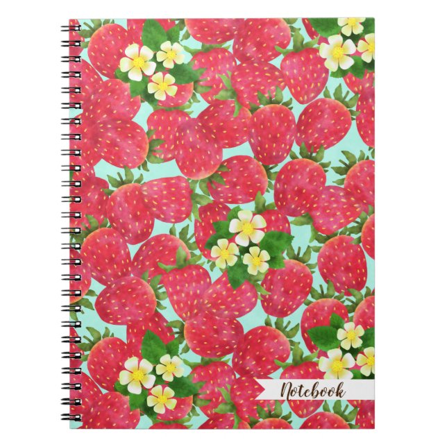 Caderno Espiral Notebook Strawberry (Frente)