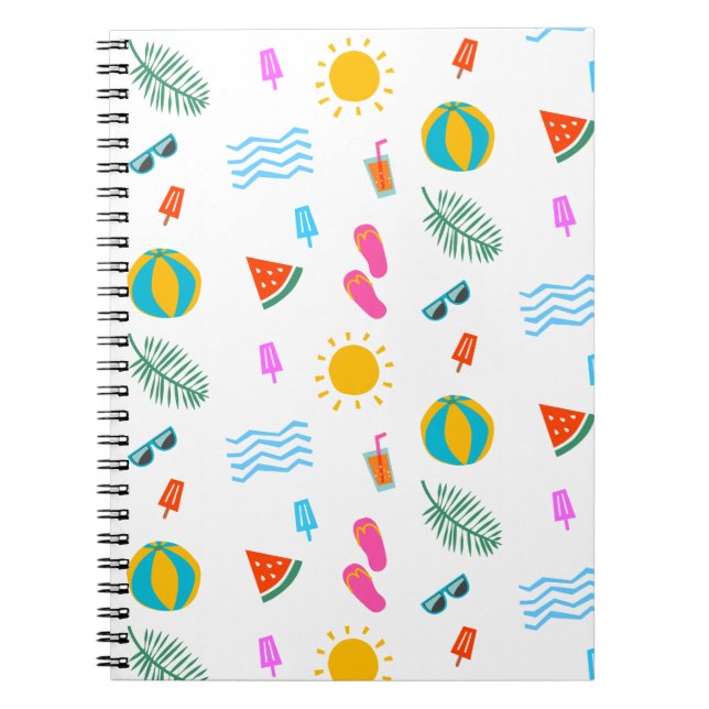 Caderno Espiral Notebook Summer Beach (Frente)