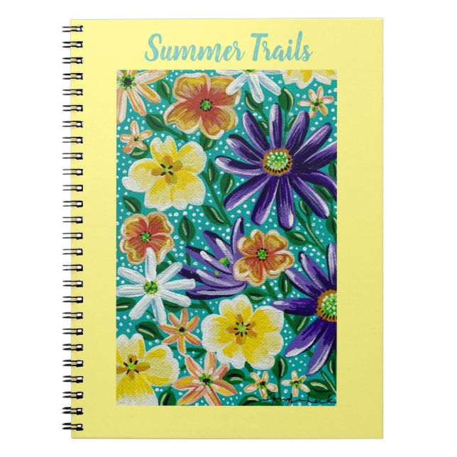 Caderno Espiral Notebook Summer Mountain Fields (Frente)