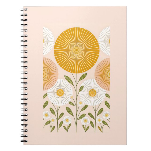 Caderno Espiral Notebook Sunburst Garden (Frente)