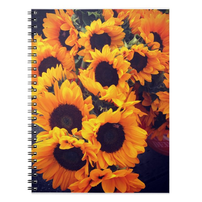 Caderno Espiral Notebook Sunflower (Frente)