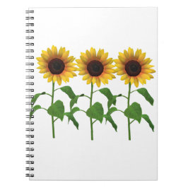 Caderno Espiral Notebook Sunflower