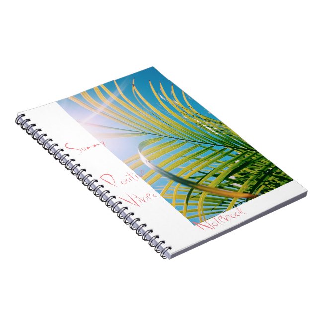 Caderno Espiral Notebook Sunny Positive Vibes (Lado Direito)