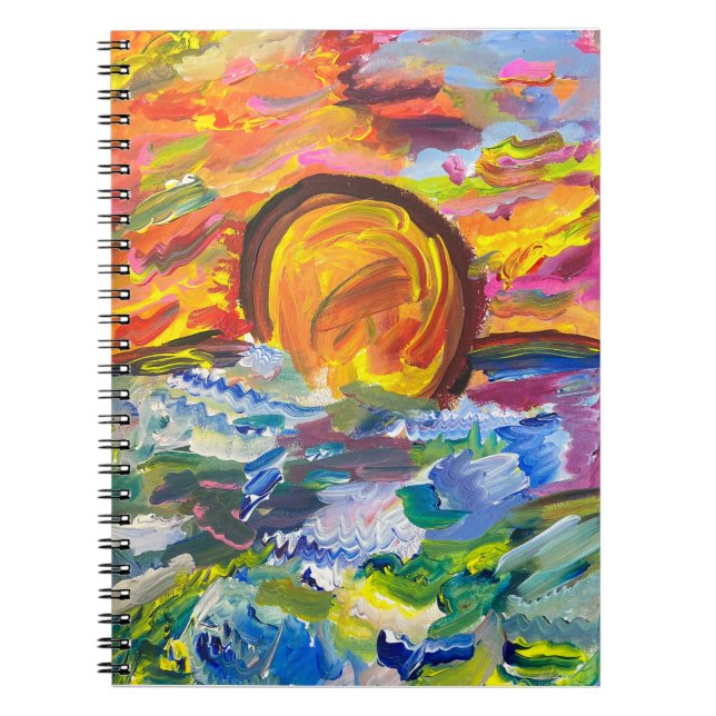 Caderno Espiral Notebook Sunset (Frente)